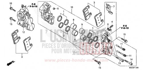 ETRIER DE FREIN AVANT CB1100SAE de 2014